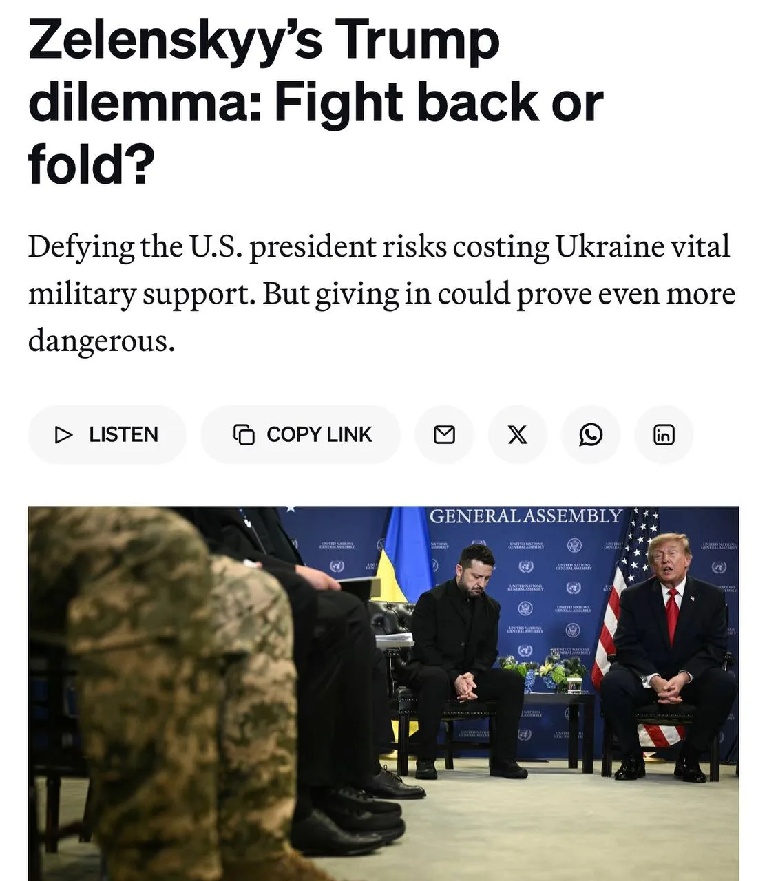 ⚡️ Трамп может оставить Украину без разведданных и Starlink, — Politico.