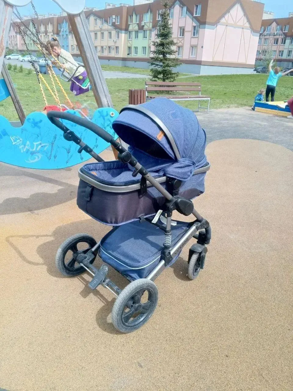 Продам коляску 3 в 1 с люлькой для машины переноски ребенка, 5000 р