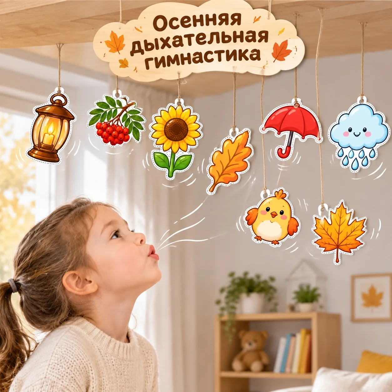 Шаблоны для осенней дыхательной гимнастики