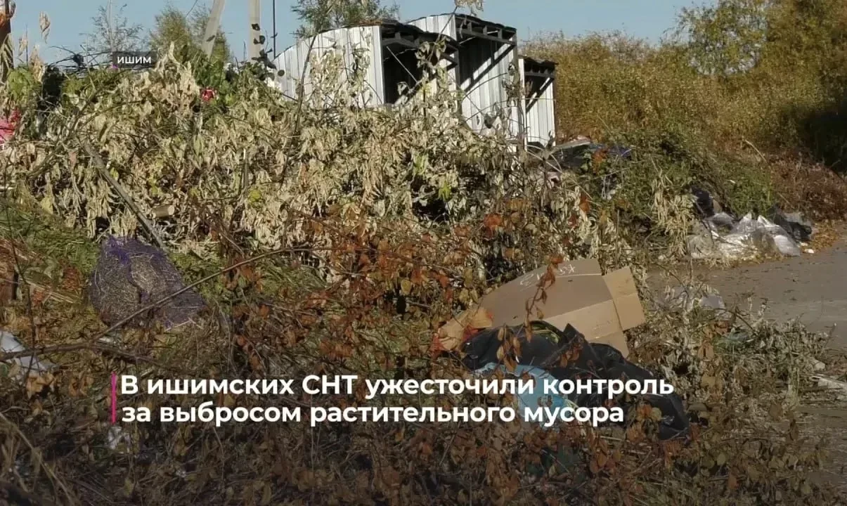 В Ишиме штрафуют дачников за мусор не на своей территории