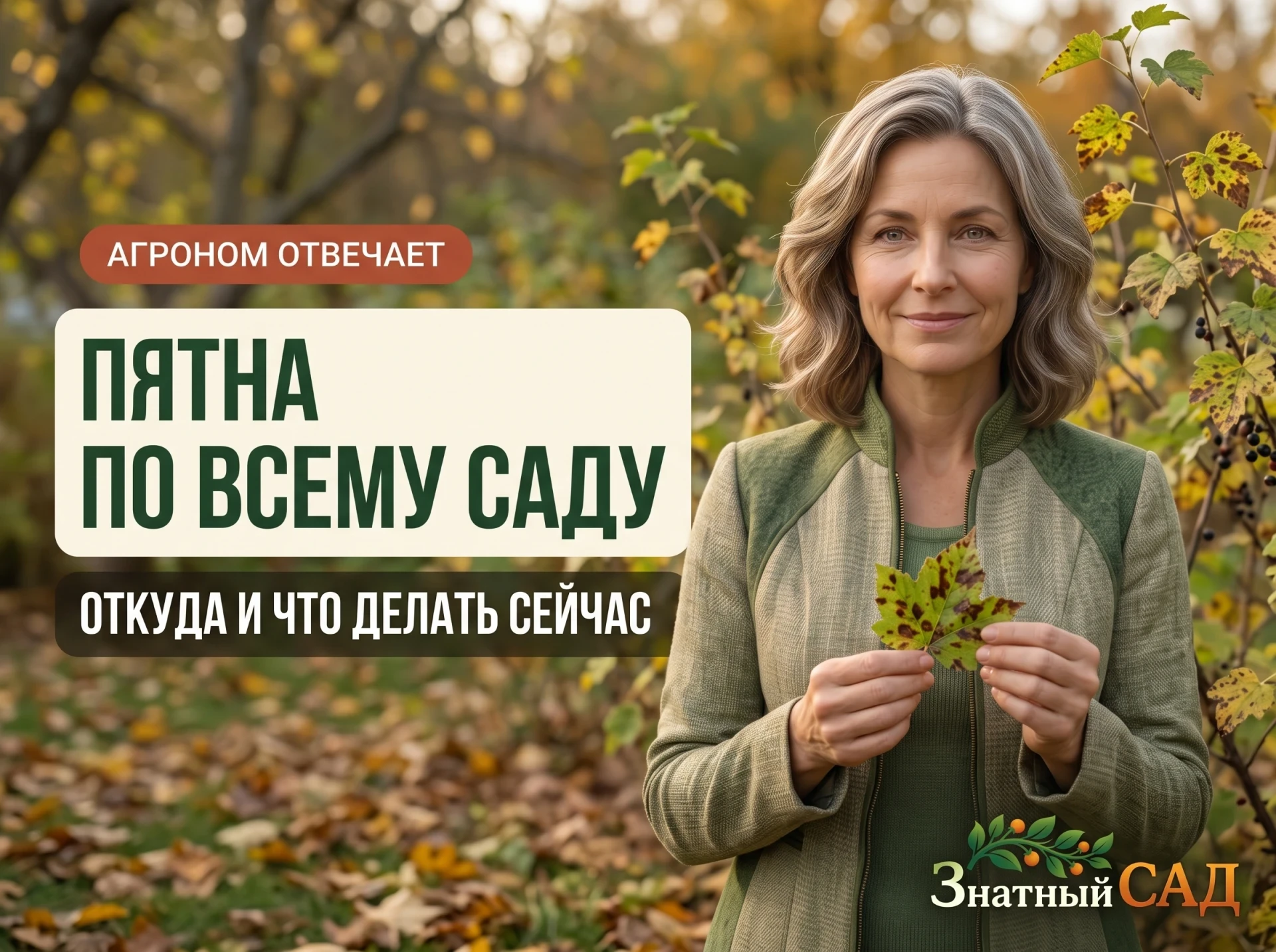 🩺 АГРОНОМ ОТВЕЧАЕТ: ПЯТНА ПО ВСЕМУ САДУ