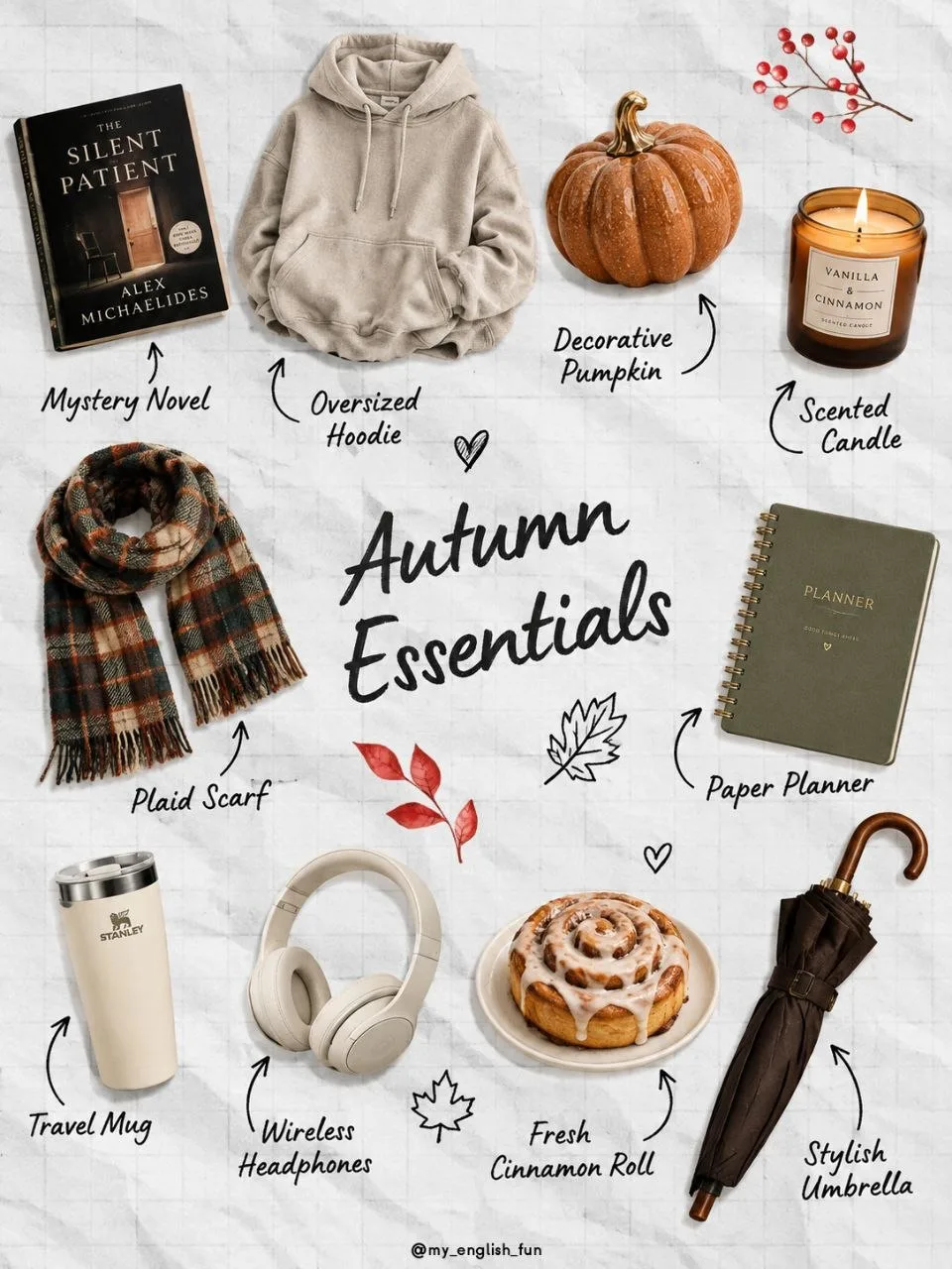 🍂🍂 Что такое осень - Autumn essentials – warm-up/speaking activity