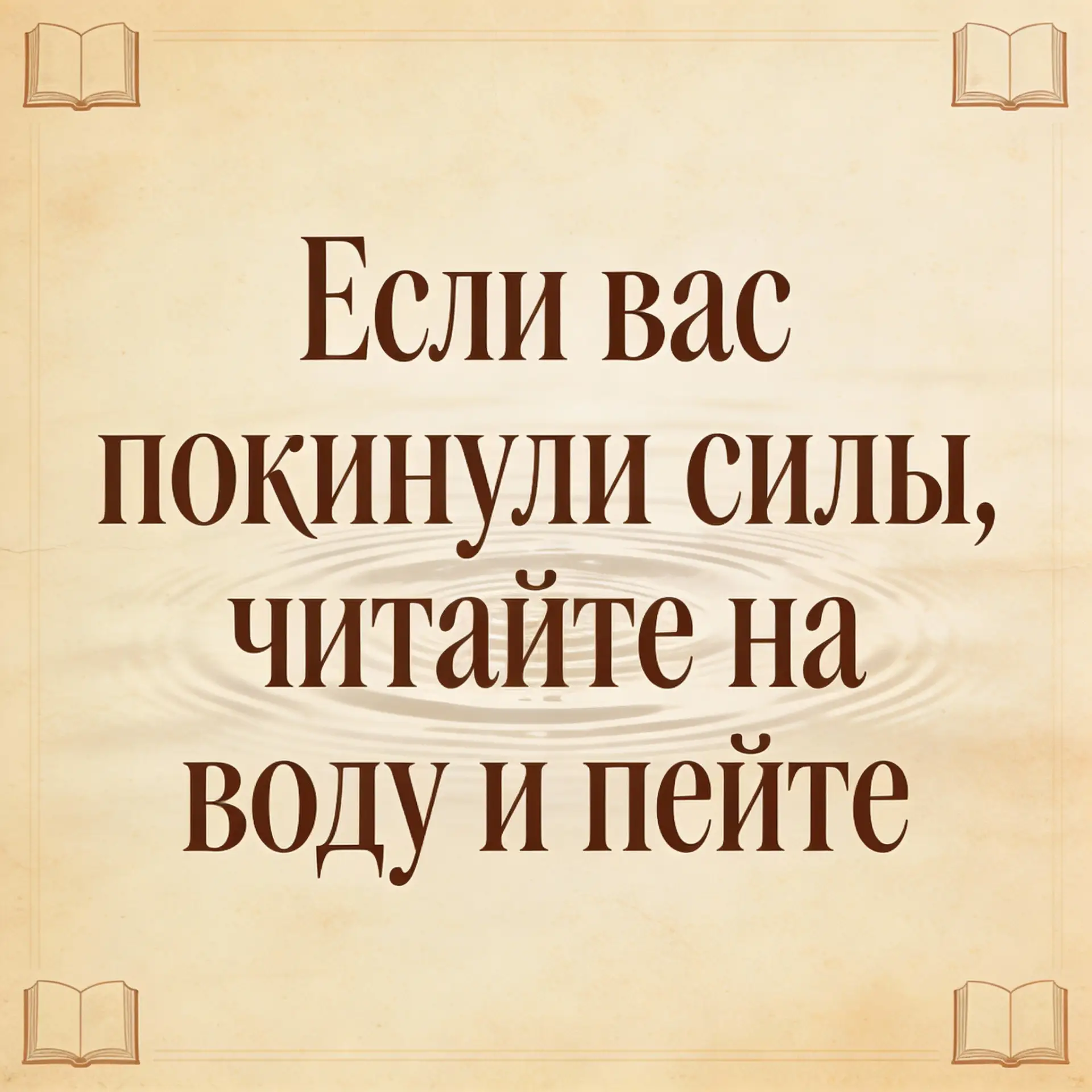 🥛Если вас покинули силы, читайте на воду и пейте