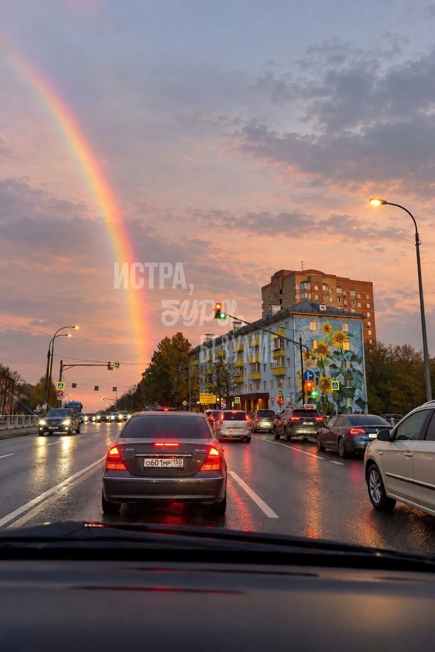 Мурал и радуга