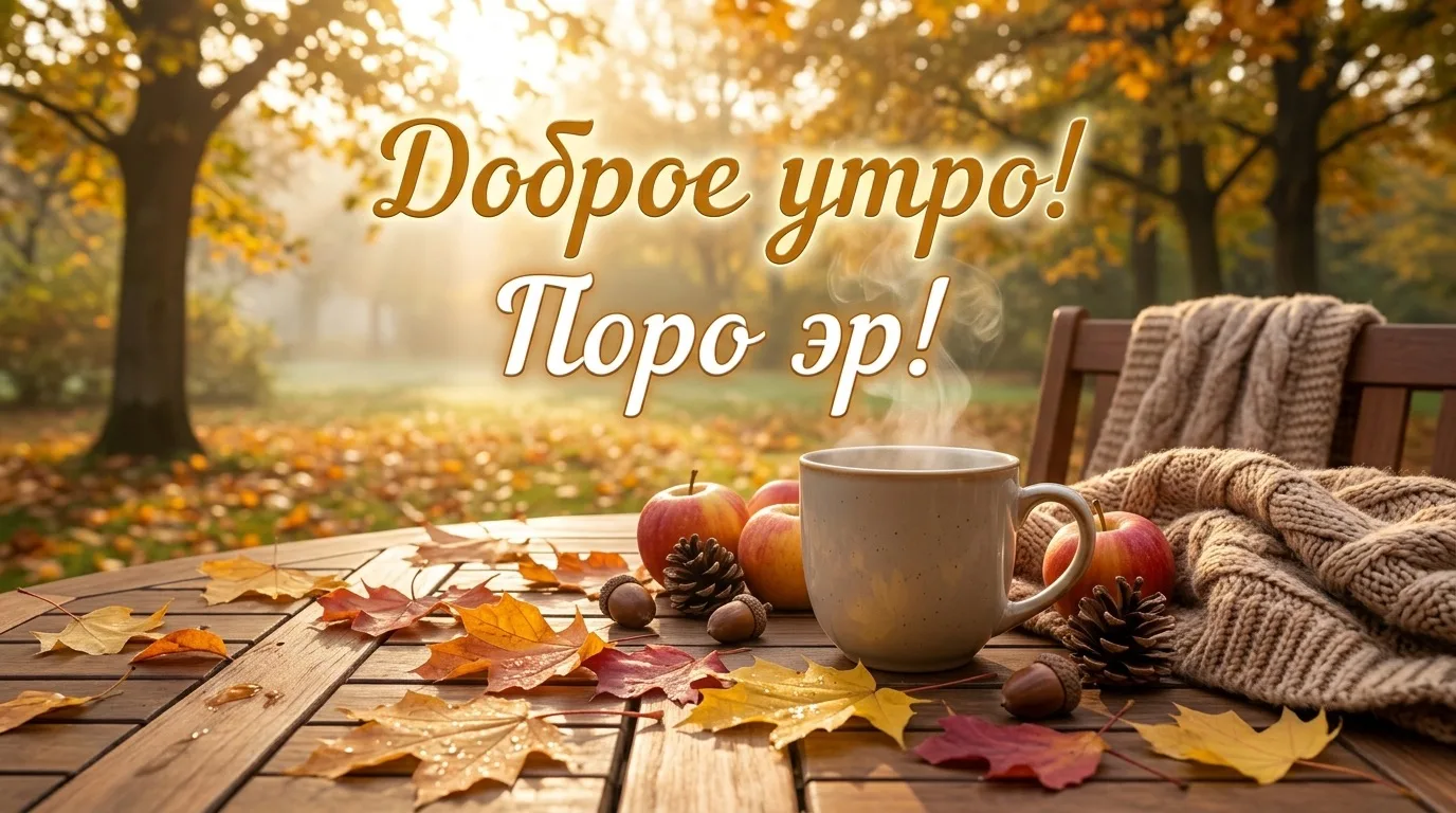 ✨ Доброе утро! Золотая осень за окном словно приглашает замедлиться и замечать красоту ...
