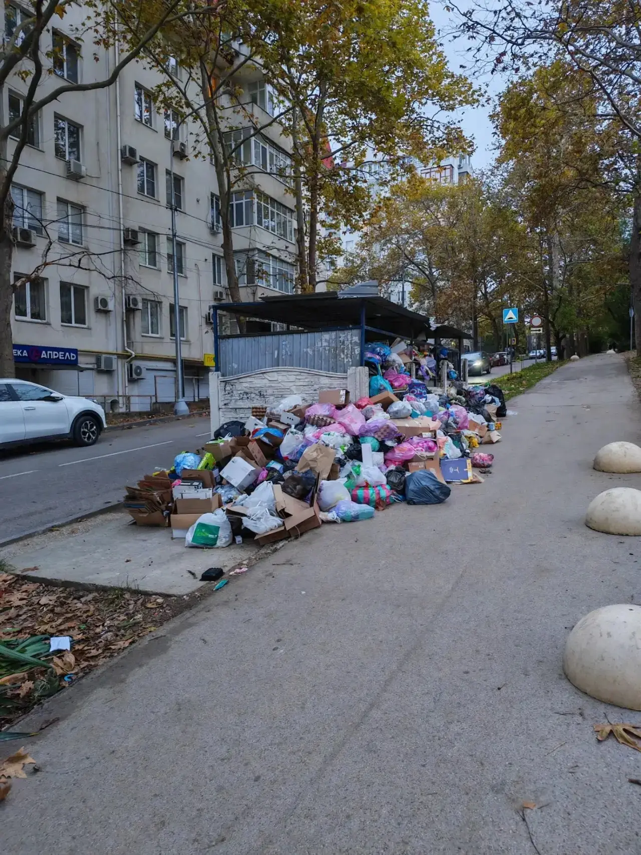 В Севастополе произошел сбой в системе вывоза твердых коммунальных отходов, из-за чего ...