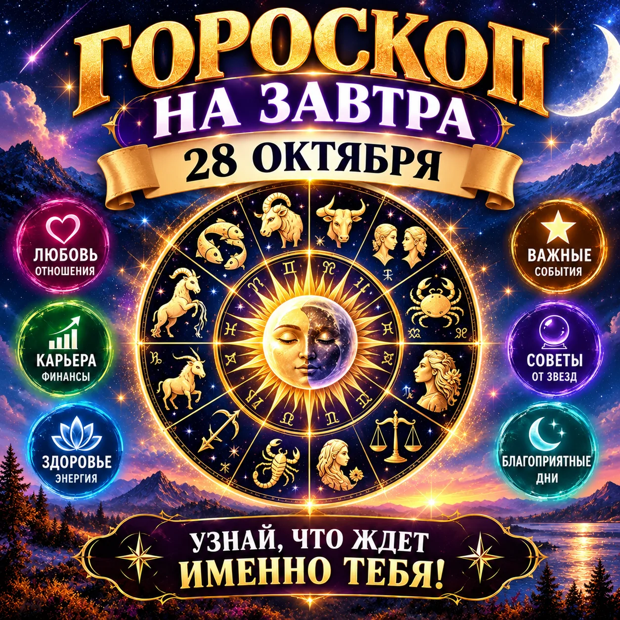 💯 Гороскоп на завтра 28 октября 🌟