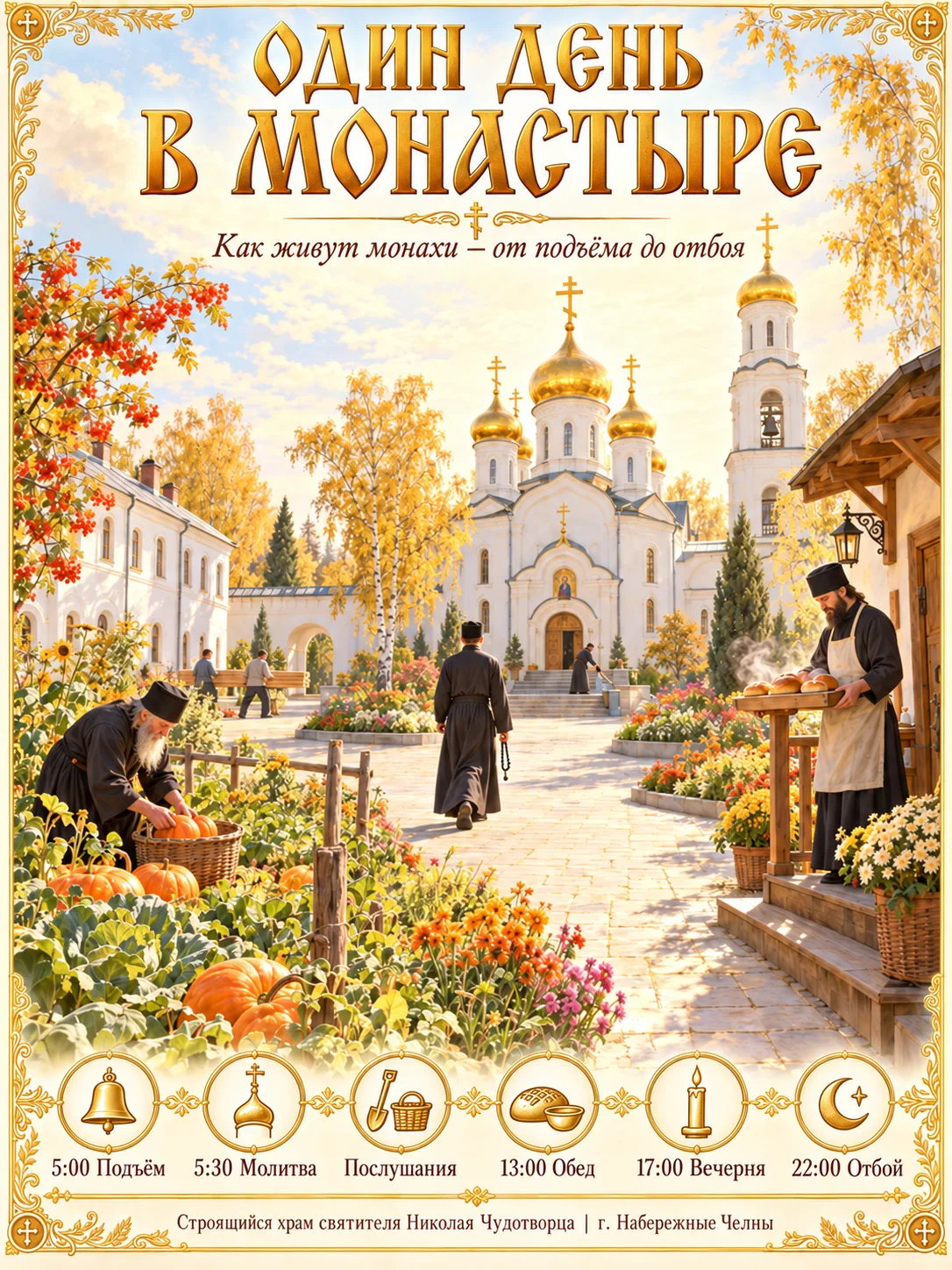 ☦️ ОДИН ДЕНЬ В МОНАСТЫРЕ ☦️