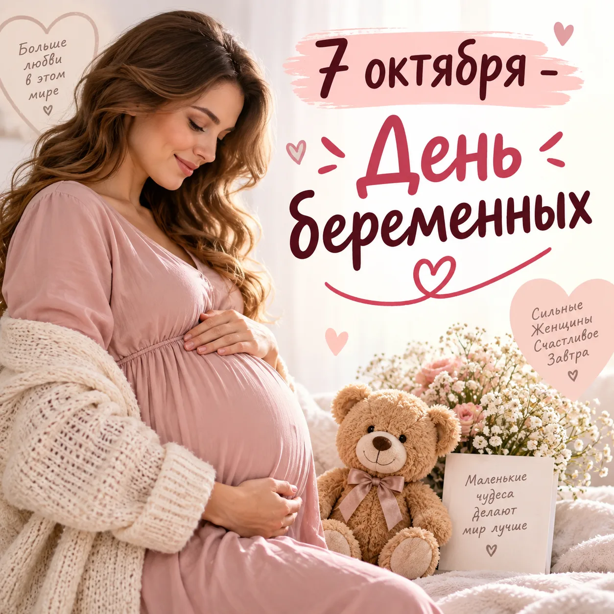 7 октября 2026 года в России в девятый раз отмечается Всероссийский День беременных.
