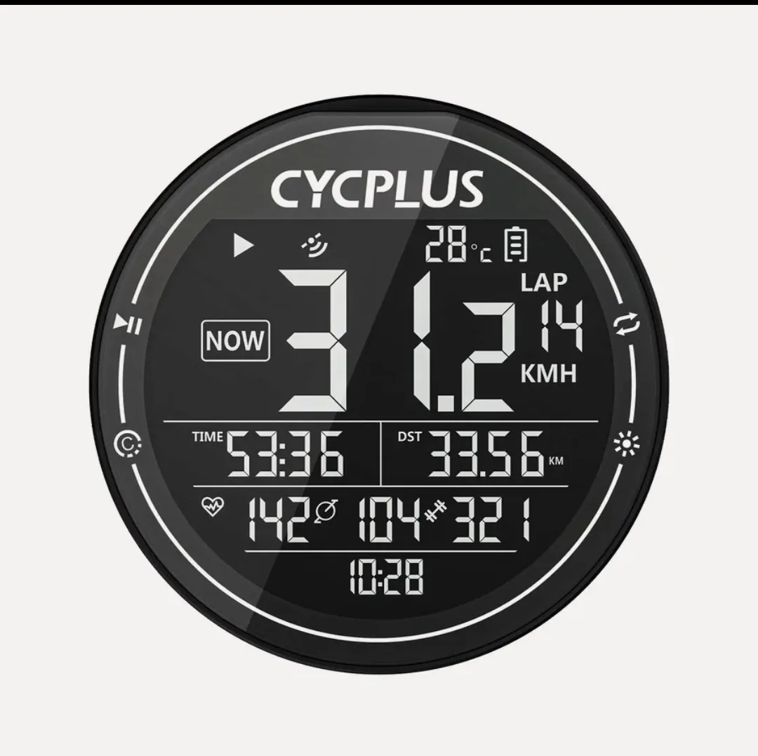 Велокомпьютер беспроводной CYCPLUS M2 GPS с Держателем для велокомпьютера Z1 + Датчик с...