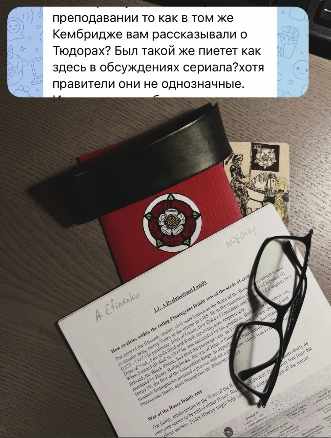 🕯️ В Кембридже у хозяйки мастерской на самой первой лекции Тюдоров назвали «дисфункцио...