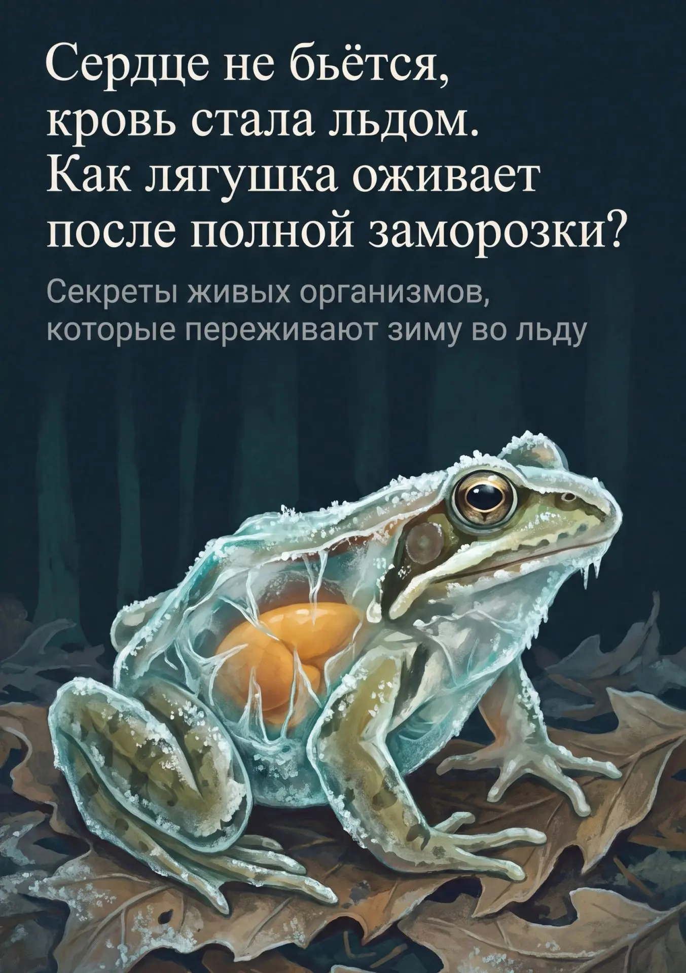Секрет мороженых лягушек прост и экзотичен одновременно. Он состоит в том, что лёд их к...