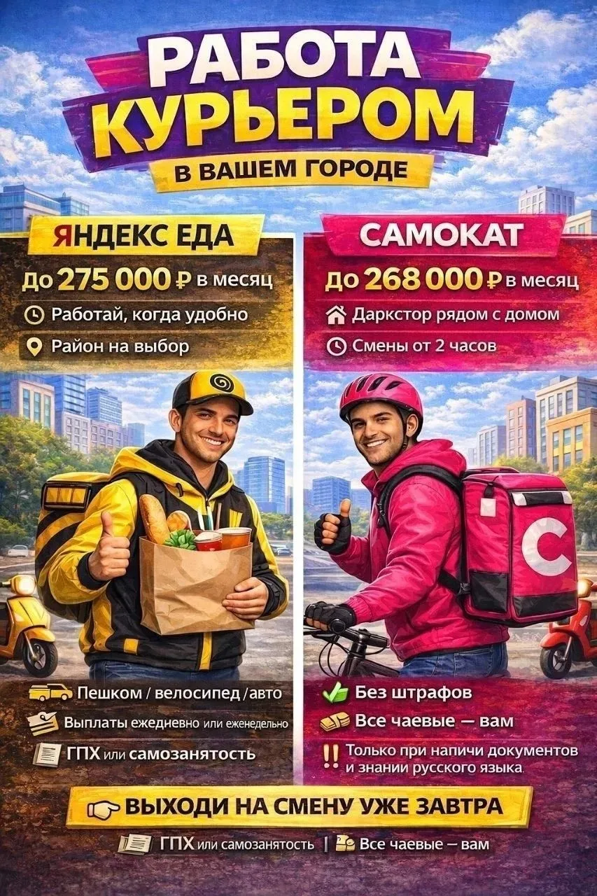 1. Яндекс Лавка — курьер
