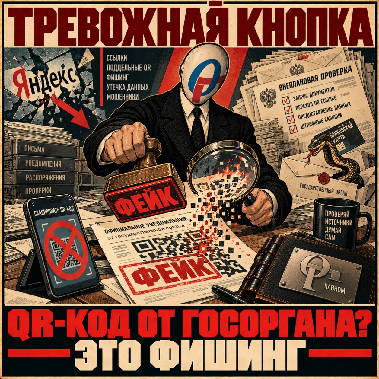 🚨 QR-код в письме от «госоргана»: за 400 рублей вы лишитесь карты