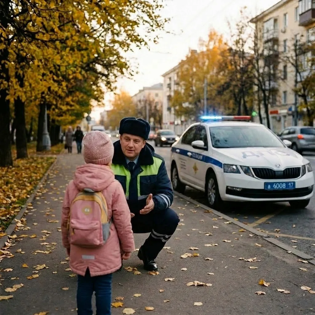 👧 Потерялась на прогулке: в Железногорске инспекторы помогли 8-летнему ребёнку