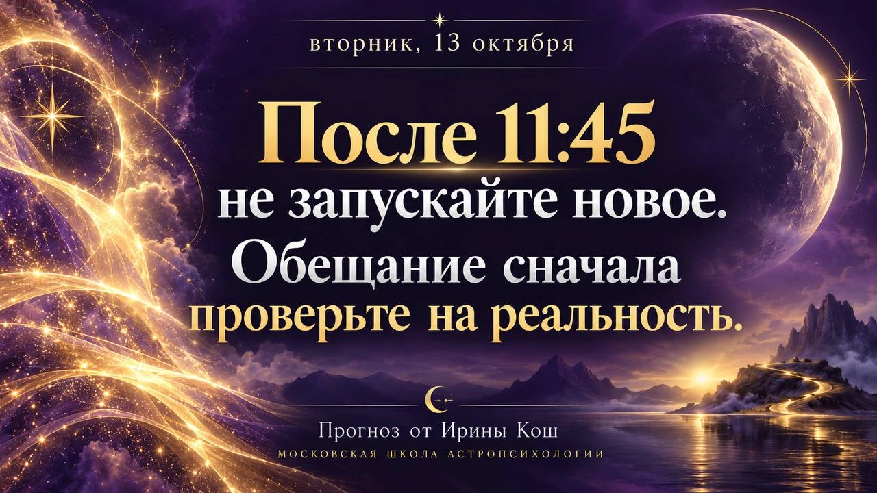 🌙♏13 октября, вторник