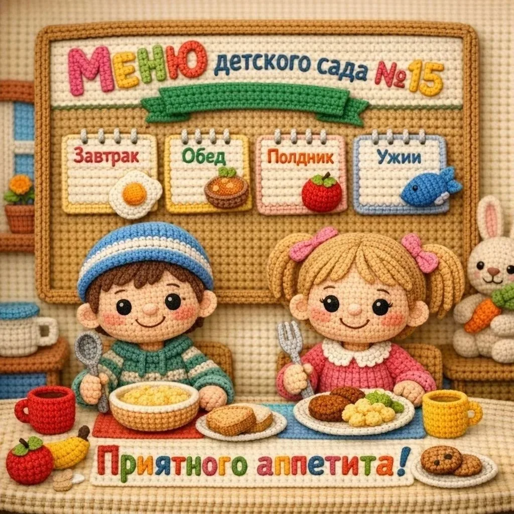 Меню с 19.10.2026г. по 23.10.2026г. Всем приятного аппетита! #детскийсадБерезка