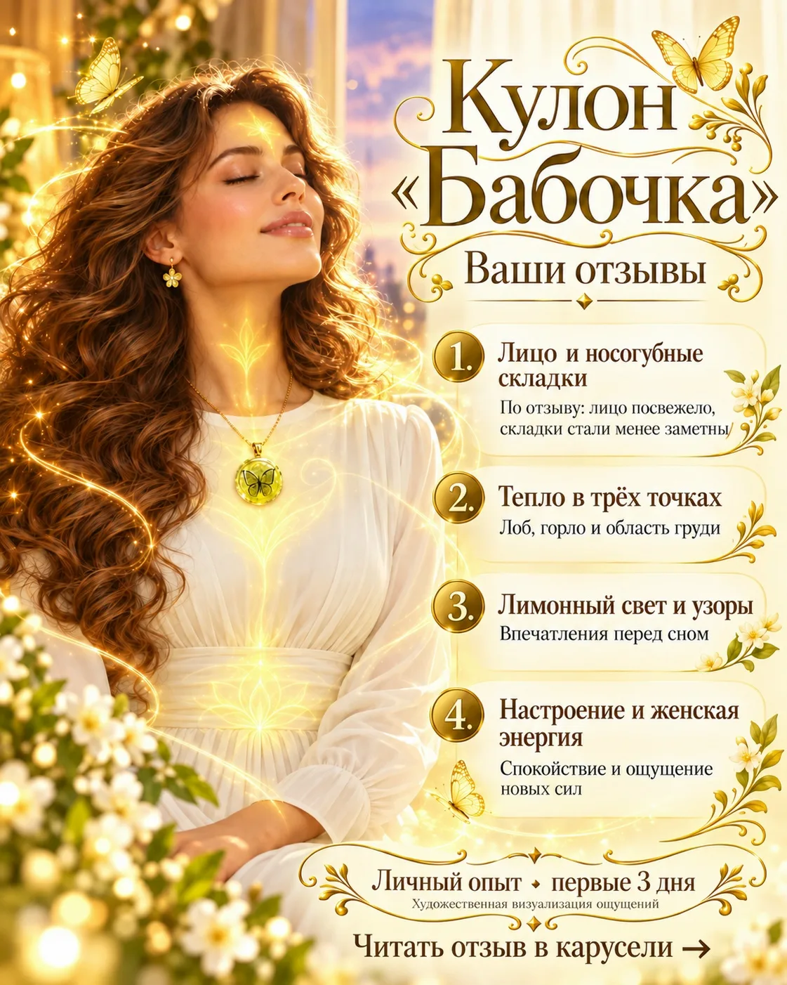 💬 Ваши_отзывы. ЕЩЁ ОДНО ПОДТВЕРЖДЕНИЕ КАК КУЛОН «БАБОЧКА» ВКЛЮЧАЕТ ЖЕЛЕЗЫ И РАБОТАЕТ Н...