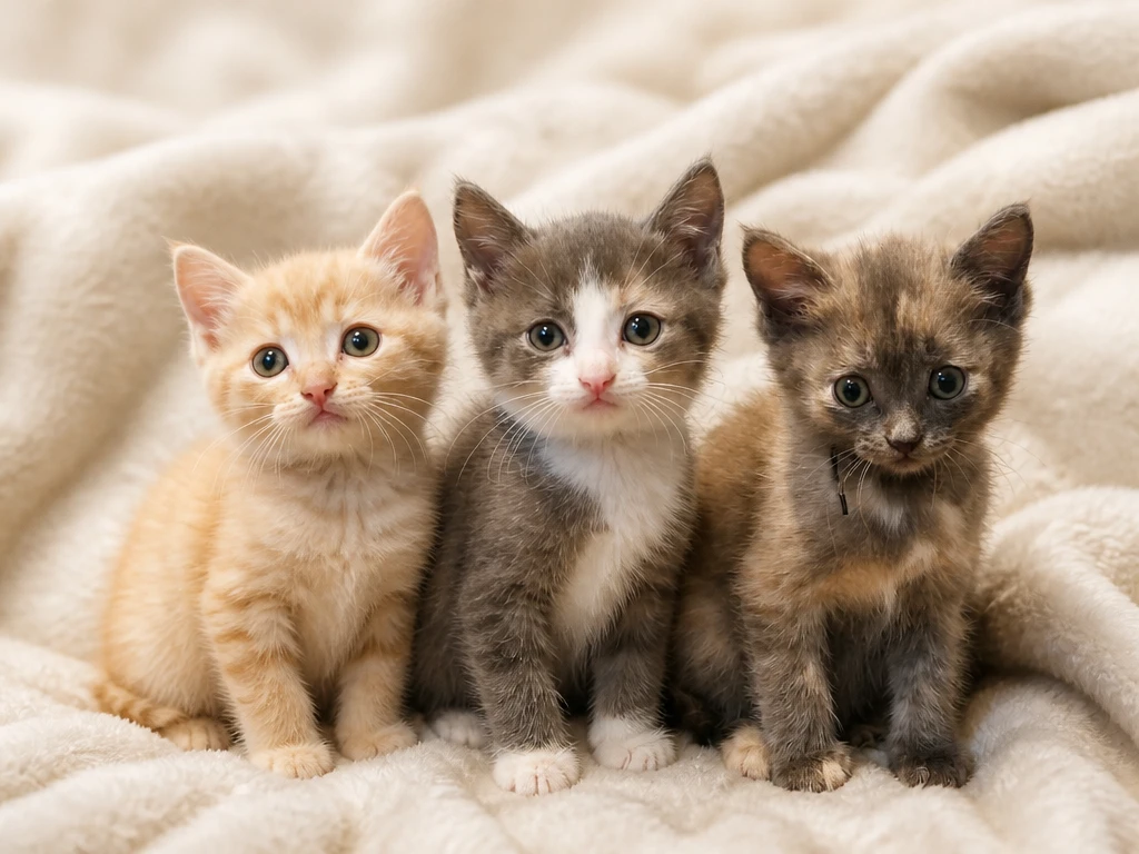🤗 Отдам в добрые руки трёх чудесных пушистиков: котика Персика и кошечек Люську с Мурк...