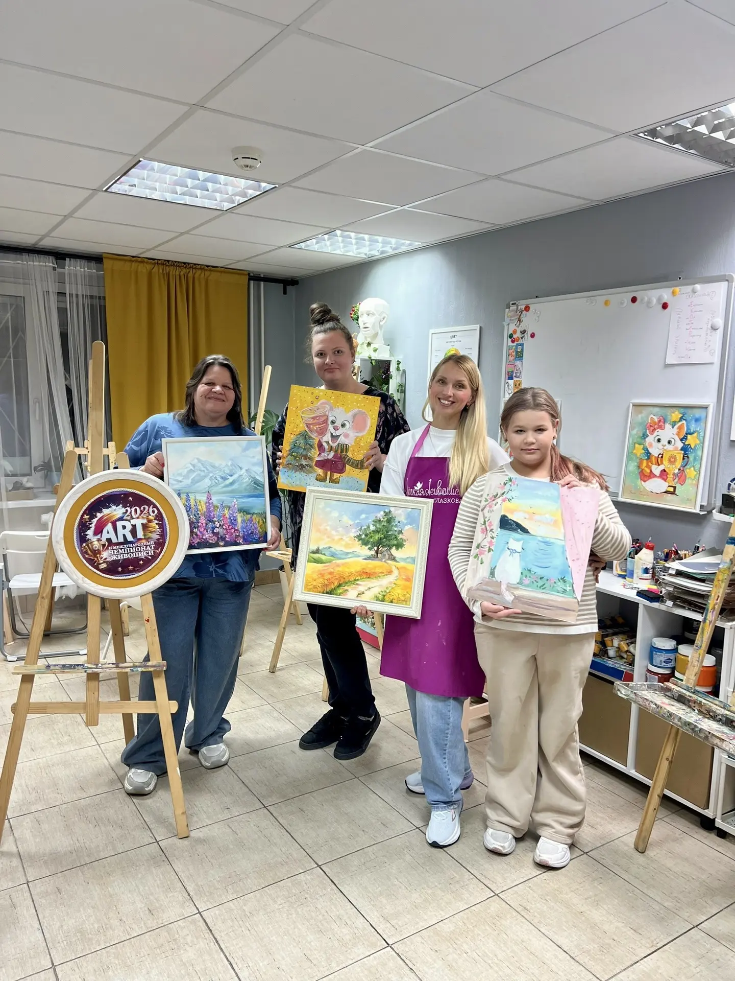 🎨 Как прошёл наш чемпионат по масляной живописи
