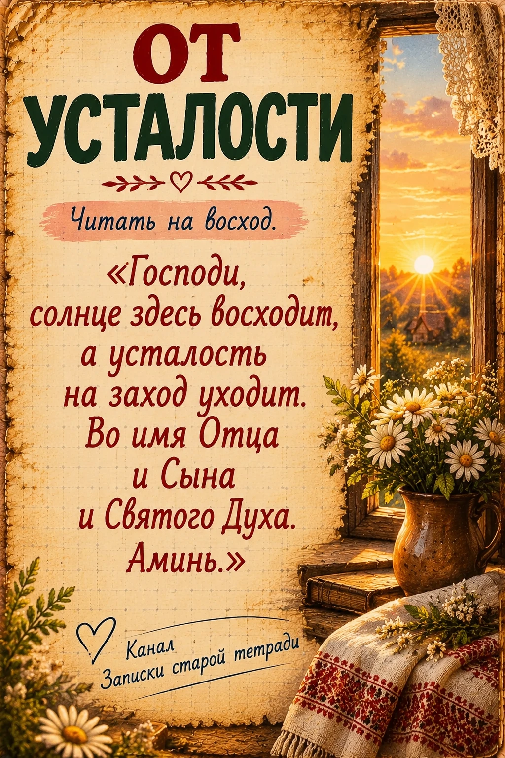 ОТ УСТАЛОСТИ ☀️