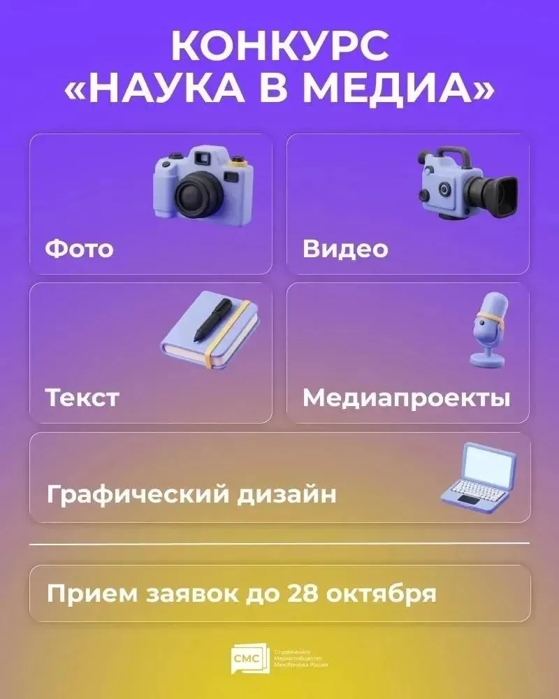 Всероссийский конкурс «Наука в медиа»: раскройте науку языком современных медиа
