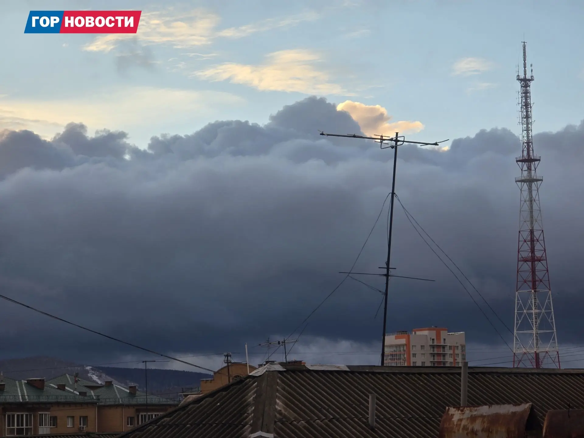 Первый снег в Красноярске