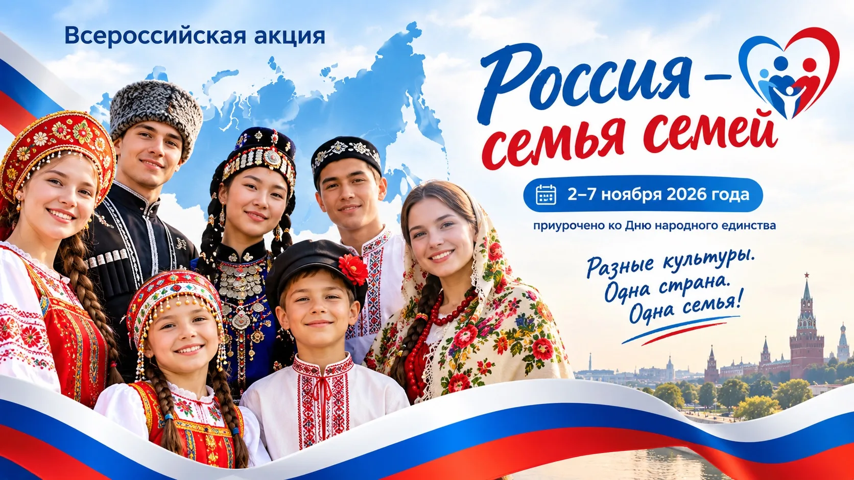 🇷🇺 Всероссийская акция «Россия — семья семей»: единство народов — сила России!