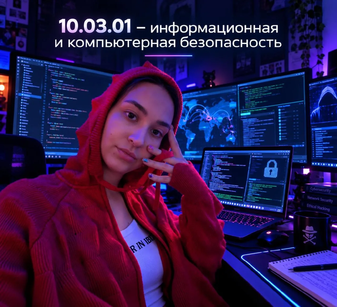 специальность хацкеров: кибербезопасность  — 10.03.01