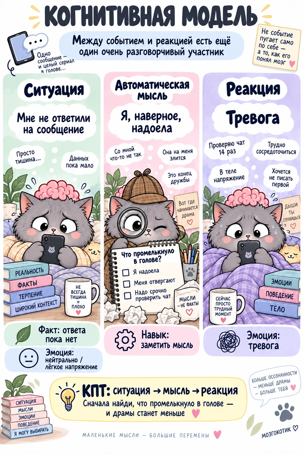 Когнитивная модель: между событием и реакцией есть ещё кое-кто