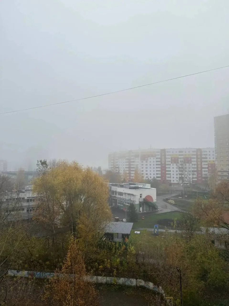 🌫️Пермь сегодня утром оказалась в густым туманом.