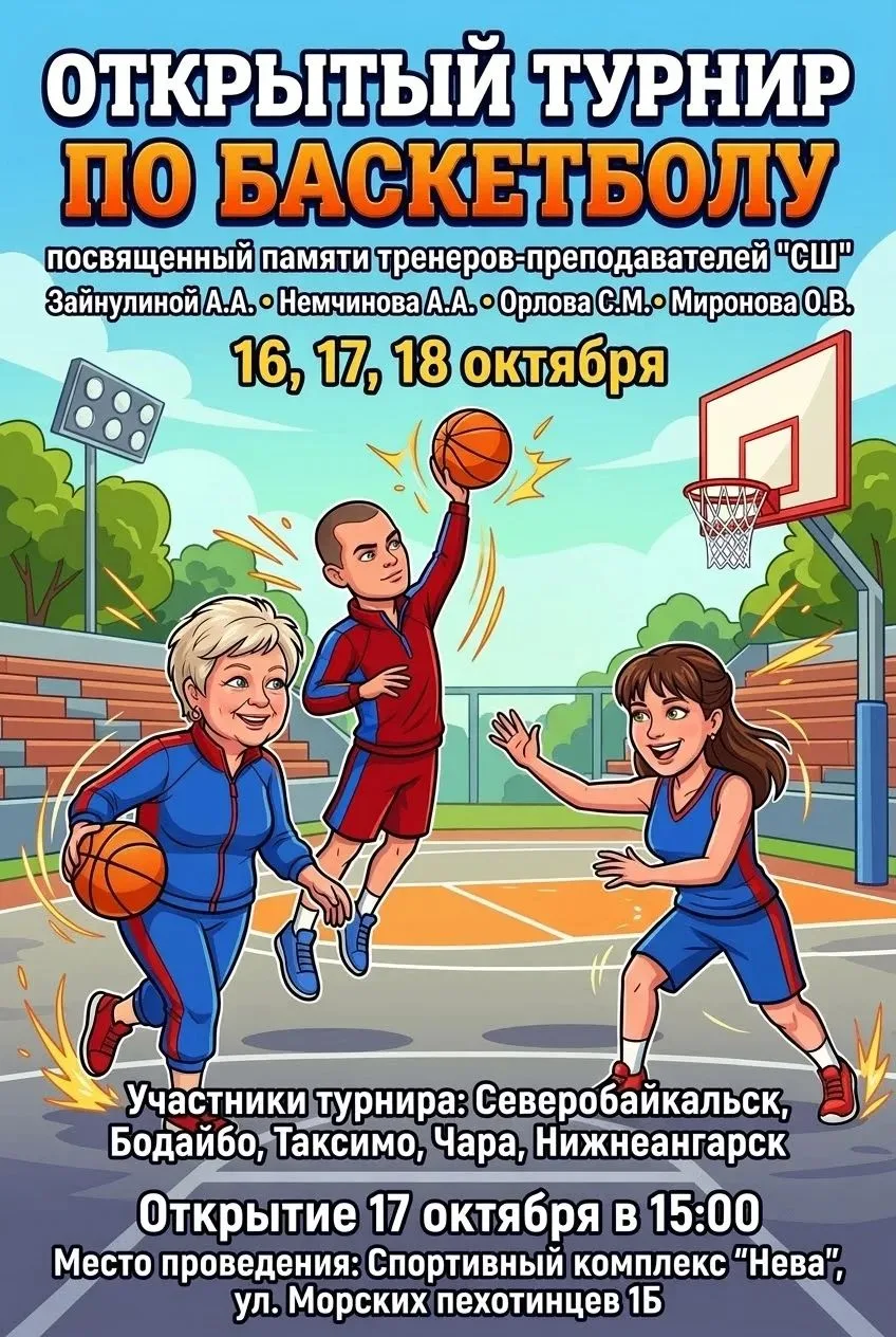 🏆В Северобайкальске пройдёт турнир памяти тренеров спортивной школы