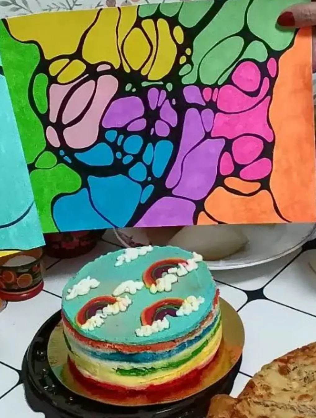 Сегодня вместе с сестрами рисовали 🎨. Благодарю сестру Любу за то, что организовала на...