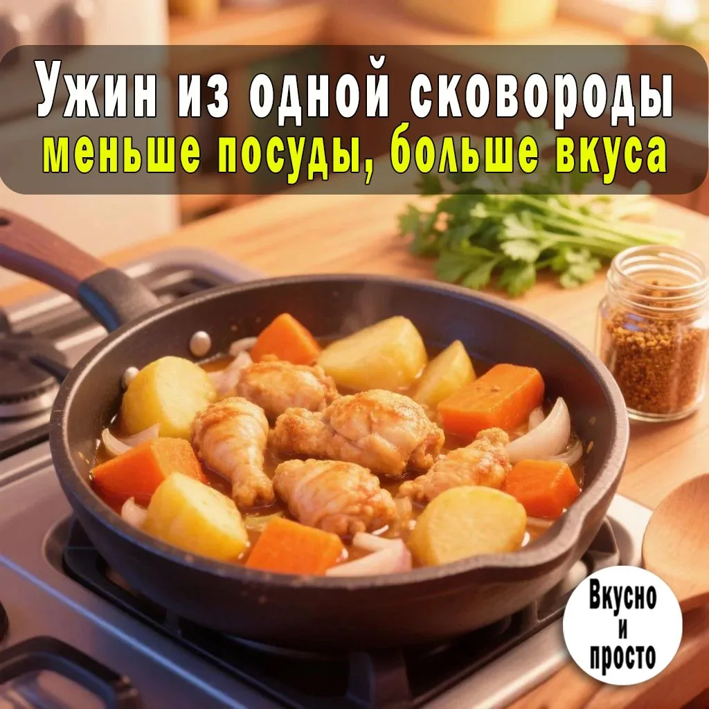 Ужин из одной сковороды: меньше посуды, больше вкуса
