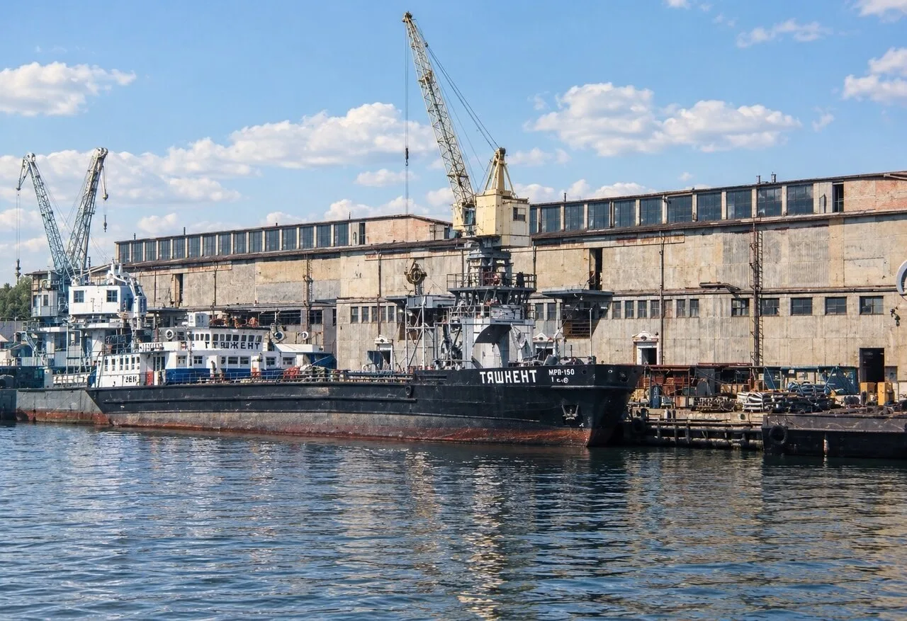 Южный речной порт в 1959 году.