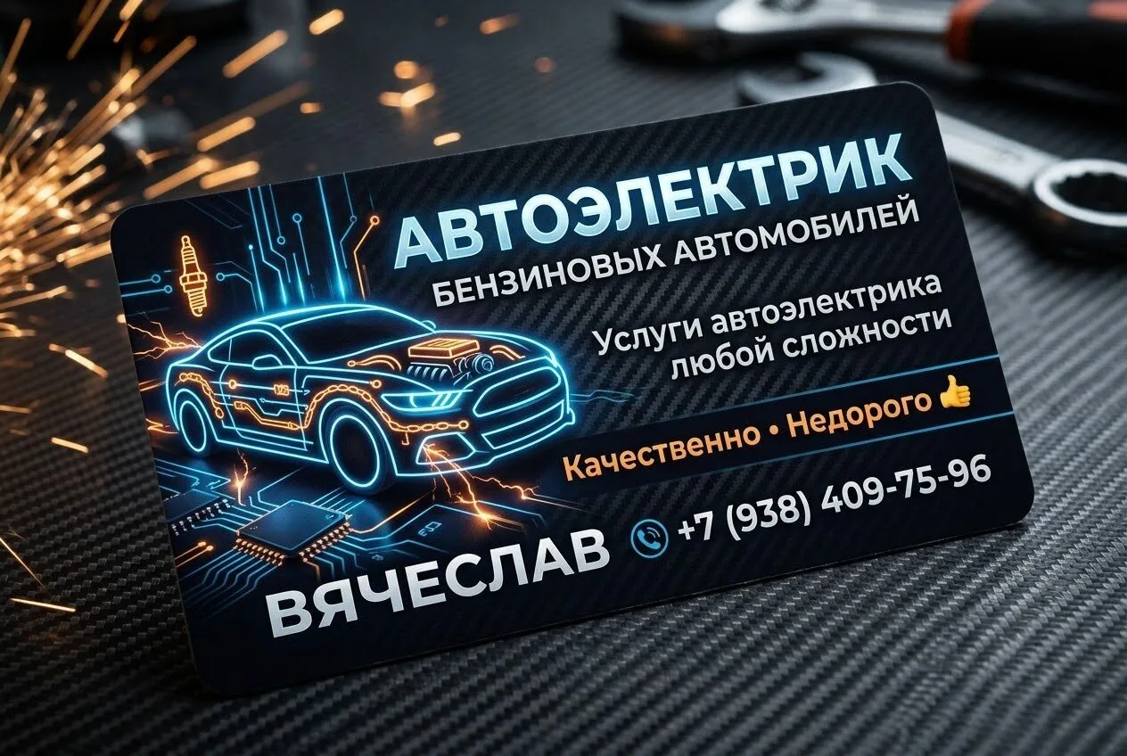 Предоставляю услуги автоэлектрика для бензиновых автомобилей. Недорого и качественно! 👍