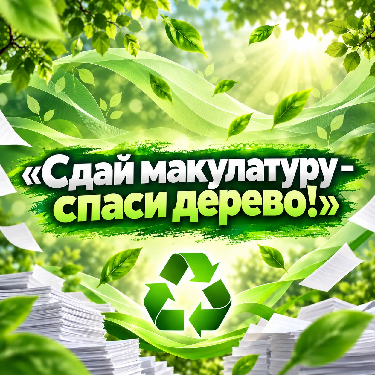 🌳 СДАЙ МАКУЛАТУРУ – СПАСИ ДЕРЕВО! ♻️