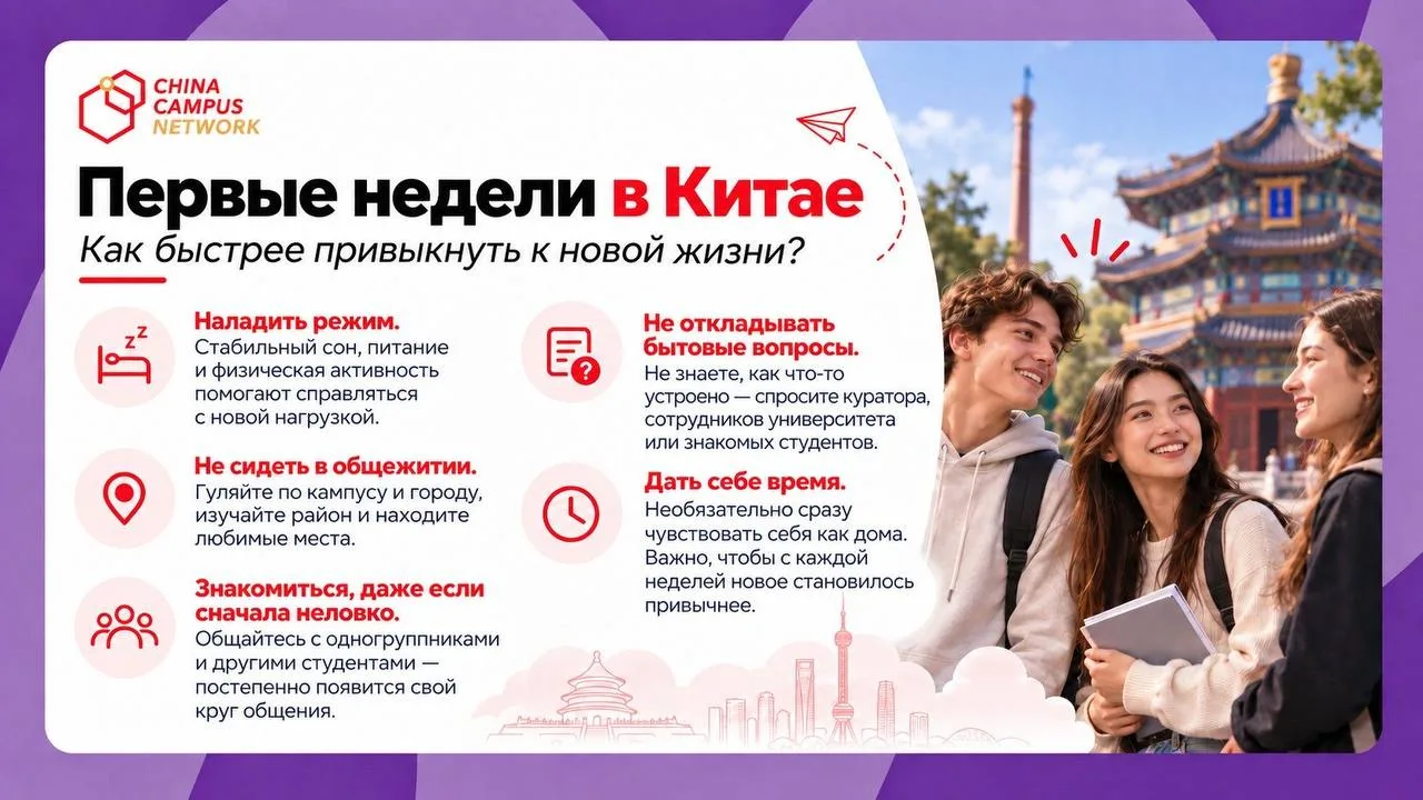 Первые недели в Китае могут быть сложными — и для студента, и для родителей