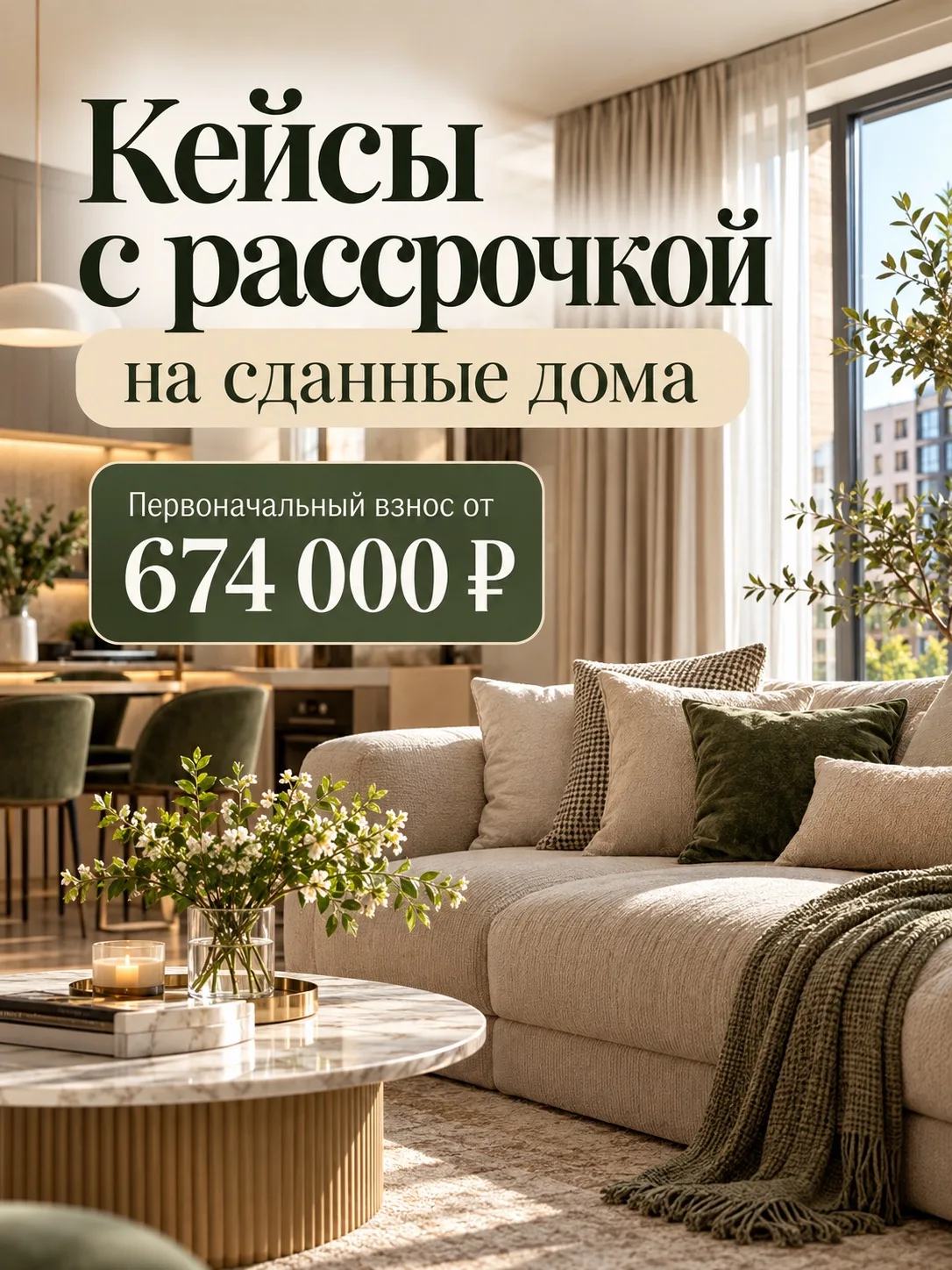 Рассрочки на готовое жилье.