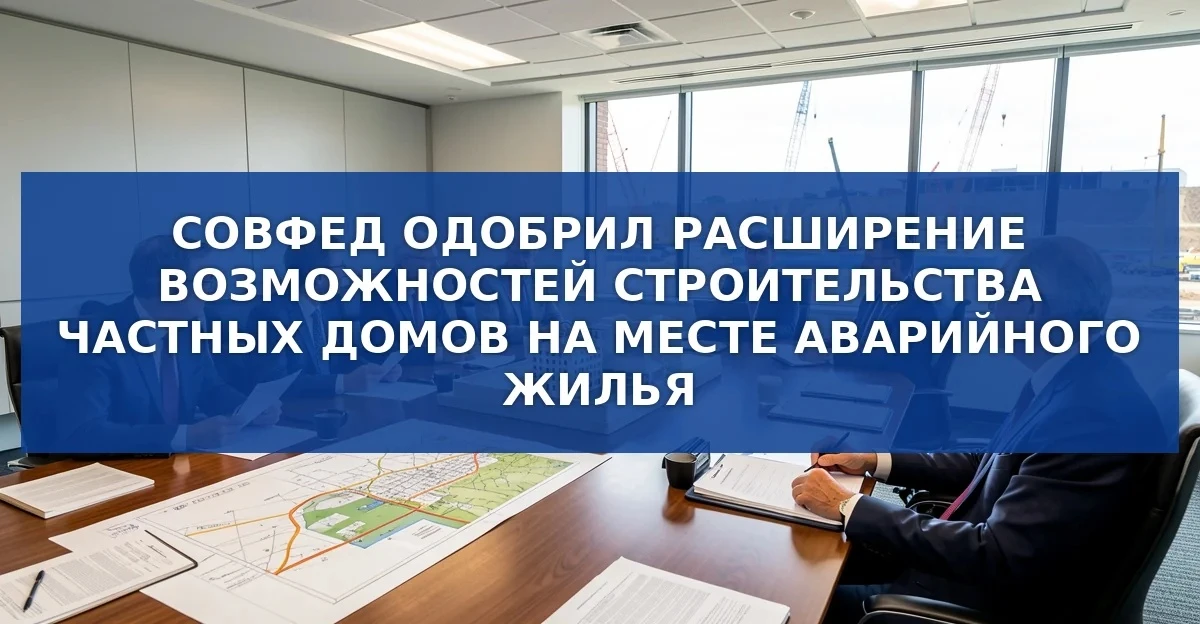 Совфед поддержал инициативу по использованию земель, освобождённых от аварийного жилья