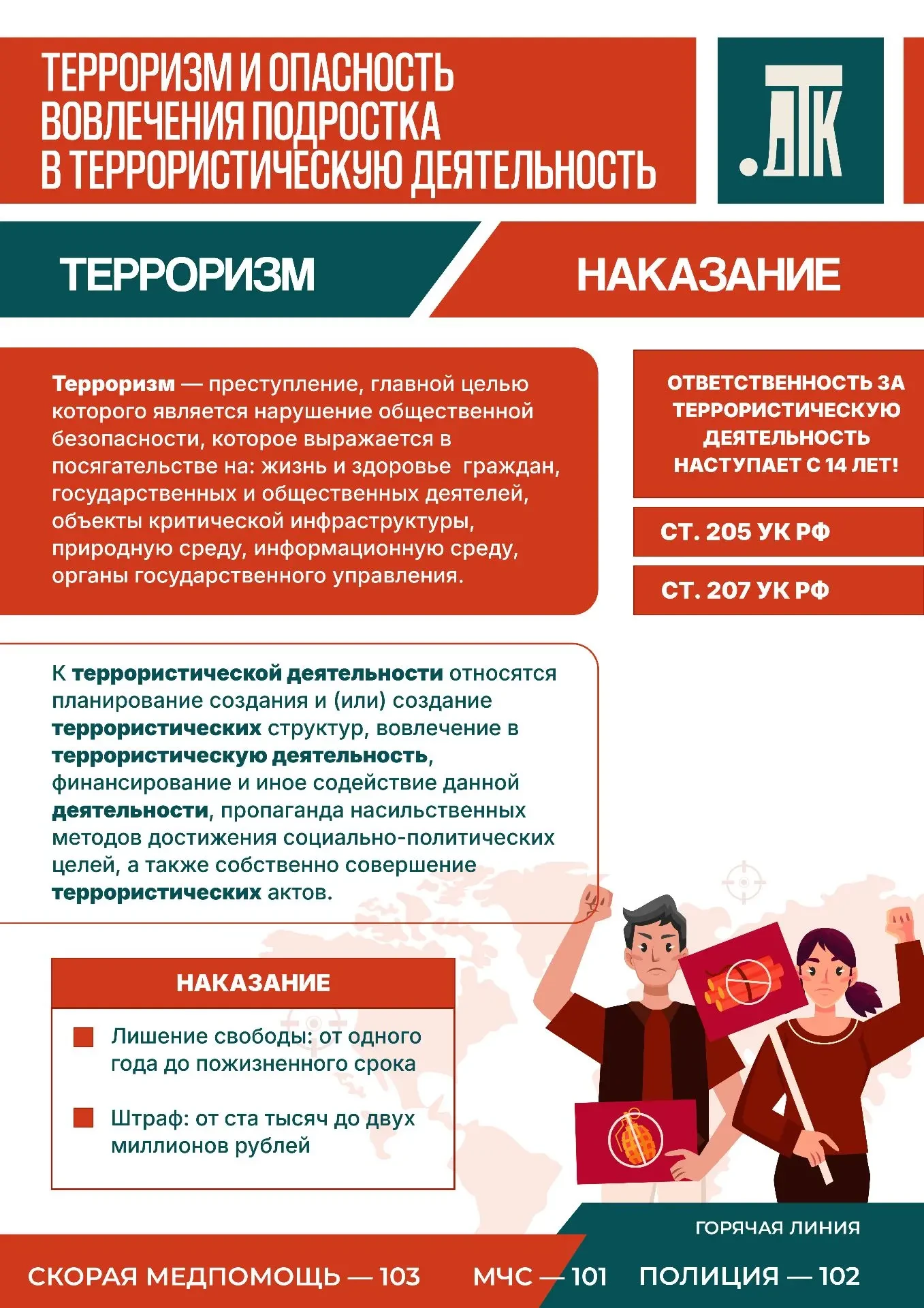 Терроризм и экстремизм — это угроза нашему будущему. Будущее начинается с наших решений...