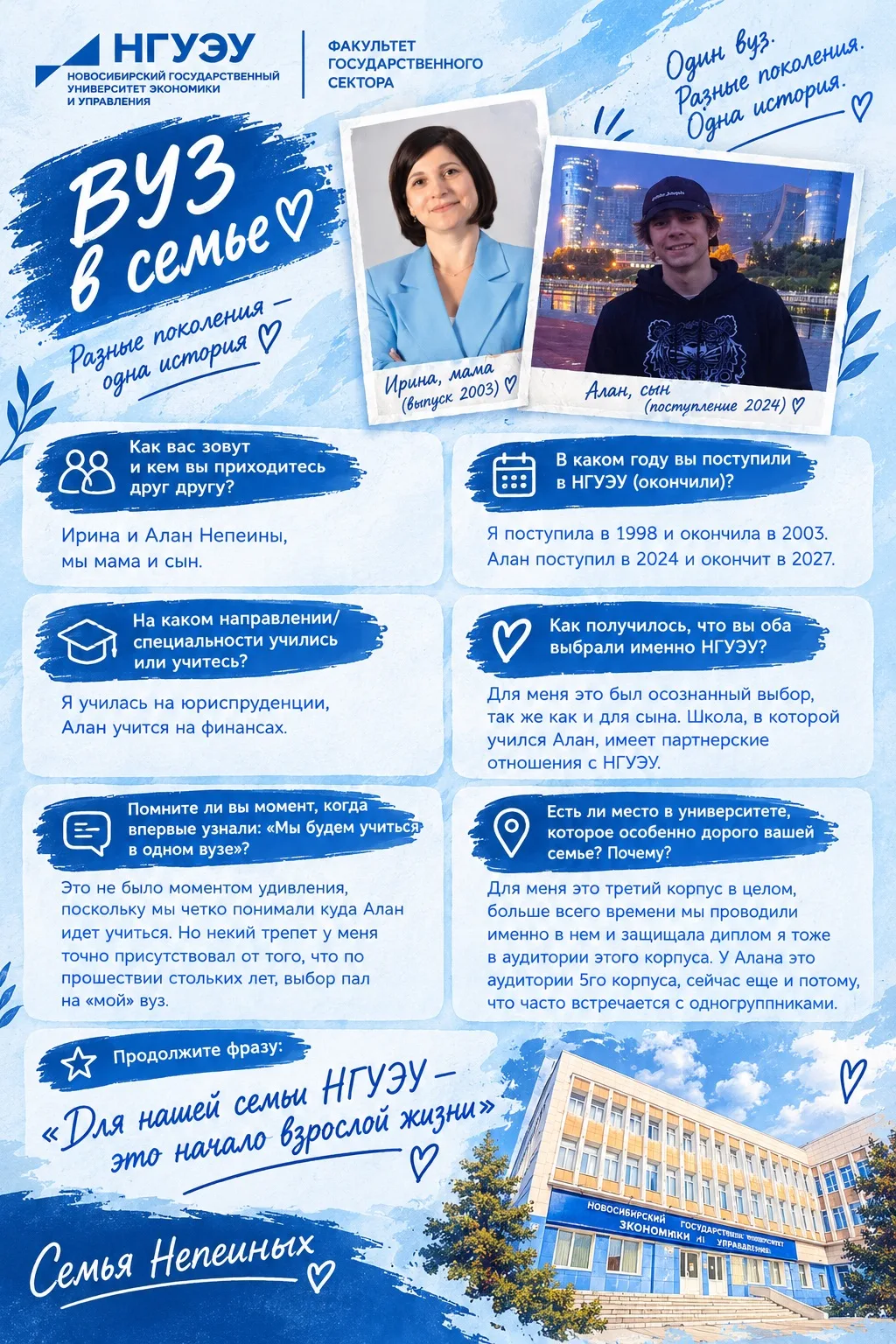 💙 ВУЗ В СЕМЬЕ: ИСТОРИЯ СЕМЬИ НЕПЕИНЫХ