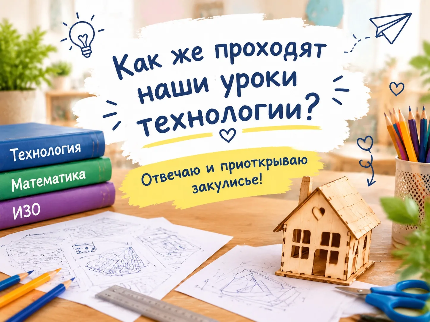 Вы меня часто спрашивали: «А как же проходят наши уроки технологии?» 🤔 Отвечаю и приот...
