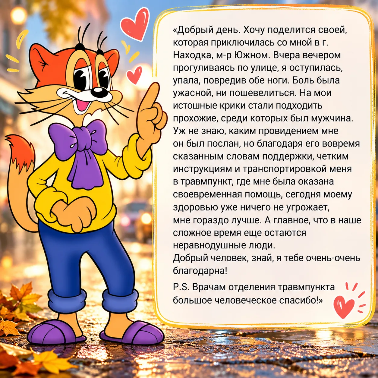 Сообщение от подписчицы: