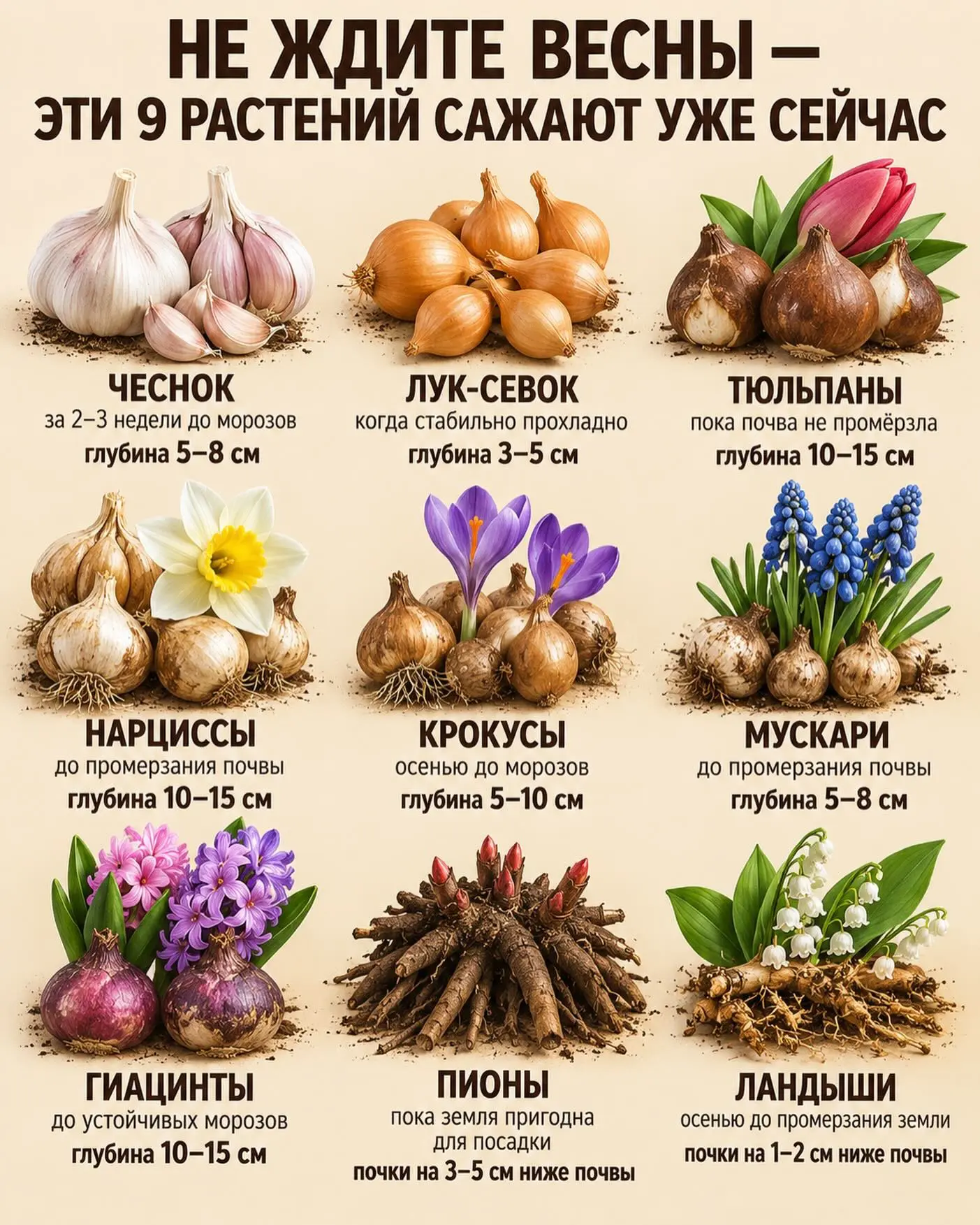 ☝️Не ждите весны — эти 9 растений сажают уже сейчас