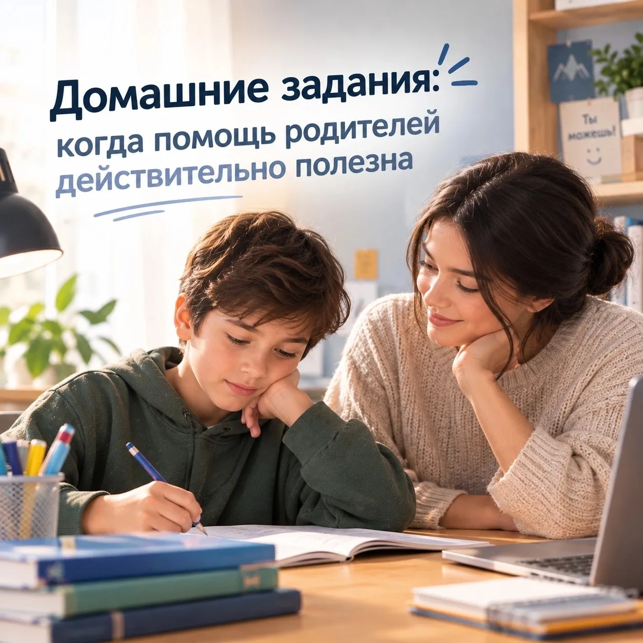 Когда ребёнок долго думает над заданием, ошибается или не знает, с чего начать, родител...