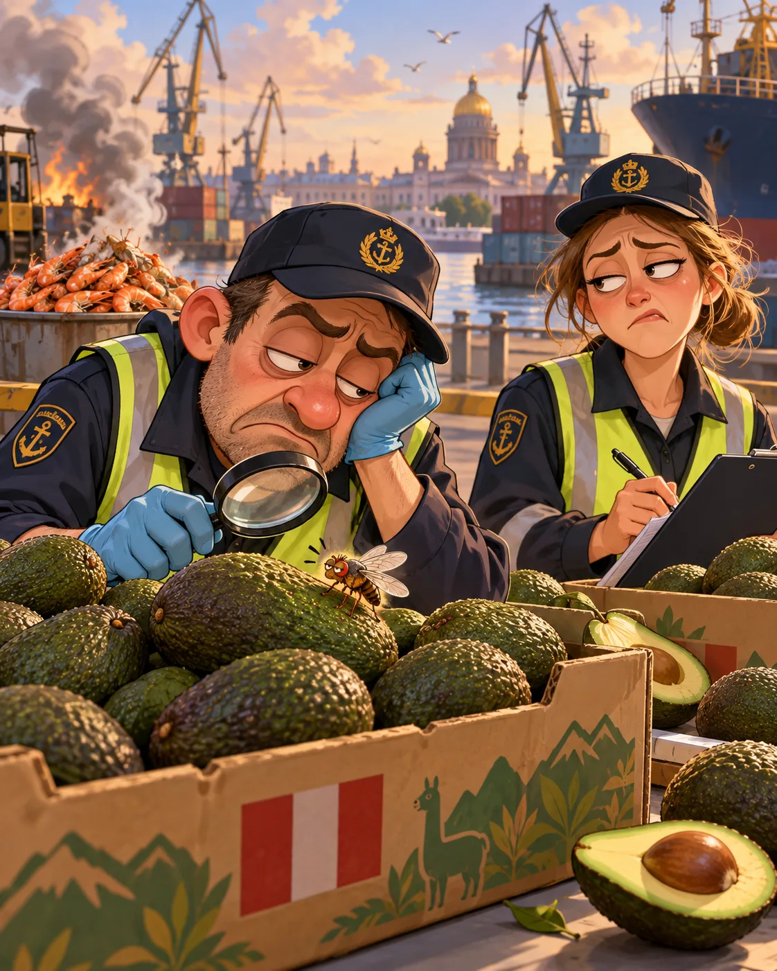 🥑 В петербургском порту новая серия продуктового сериала. Теперь авокадо!