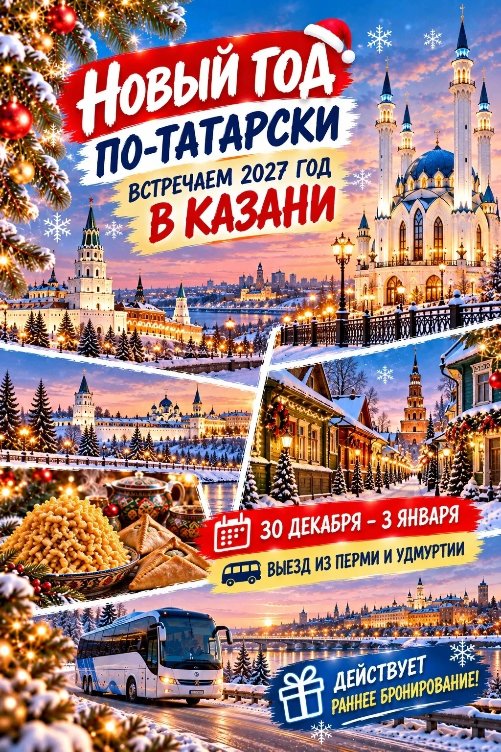 🎄 НОВЫЙ ГОД ПО-ТАТАРСКИ — ВСТРЕЧАЕМ 2027 ГОД В КАЗАНИ ПО АКЦИИ! 🎉
