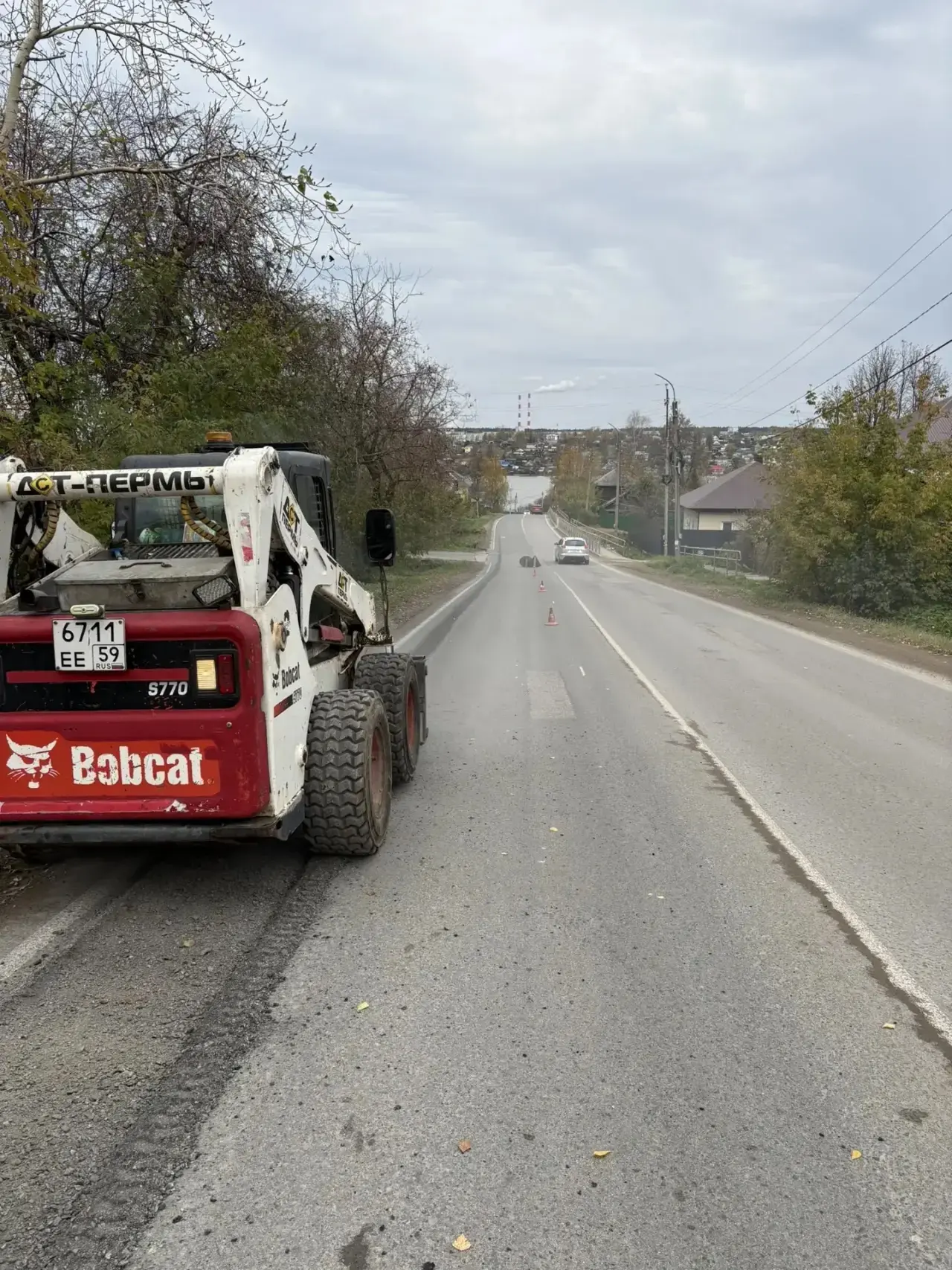 На улице Красногвардейской в Добрянке подрядчик повторно приступил к выполнению гаранти...