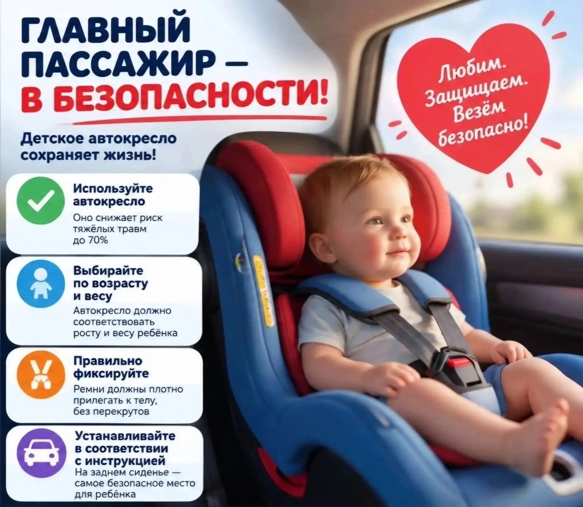 🚗 Автокресло в прокат — безопасность малыша и поддержка семьи!